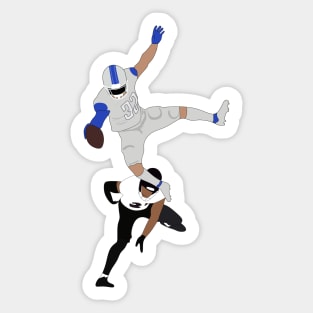 the flying d'andre swift Sticker